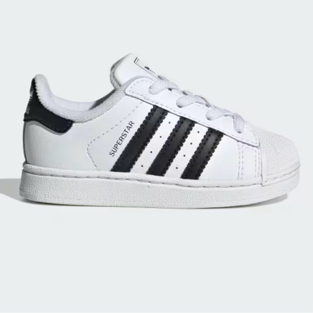 NIB Adidas Superstar Elastic Lace Sneakers size 6C